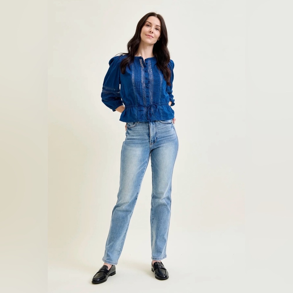 Judy Blue Kamila High Rise Tummy Control Straight Jeans Size 11/30